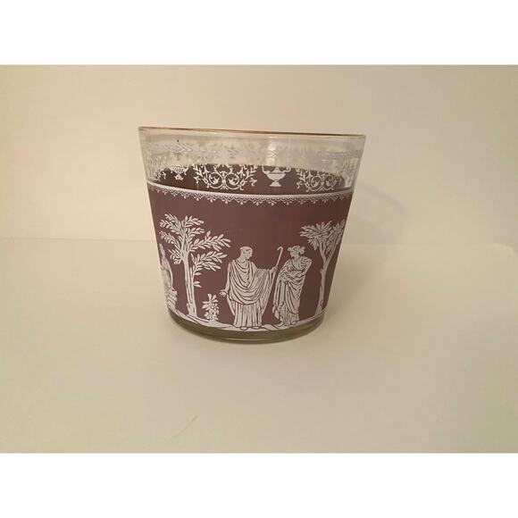 Jeannette Hellenic Lavender Ice Bucket | Grecian | Rare Mid-Century Barware - Picture 2 of 6